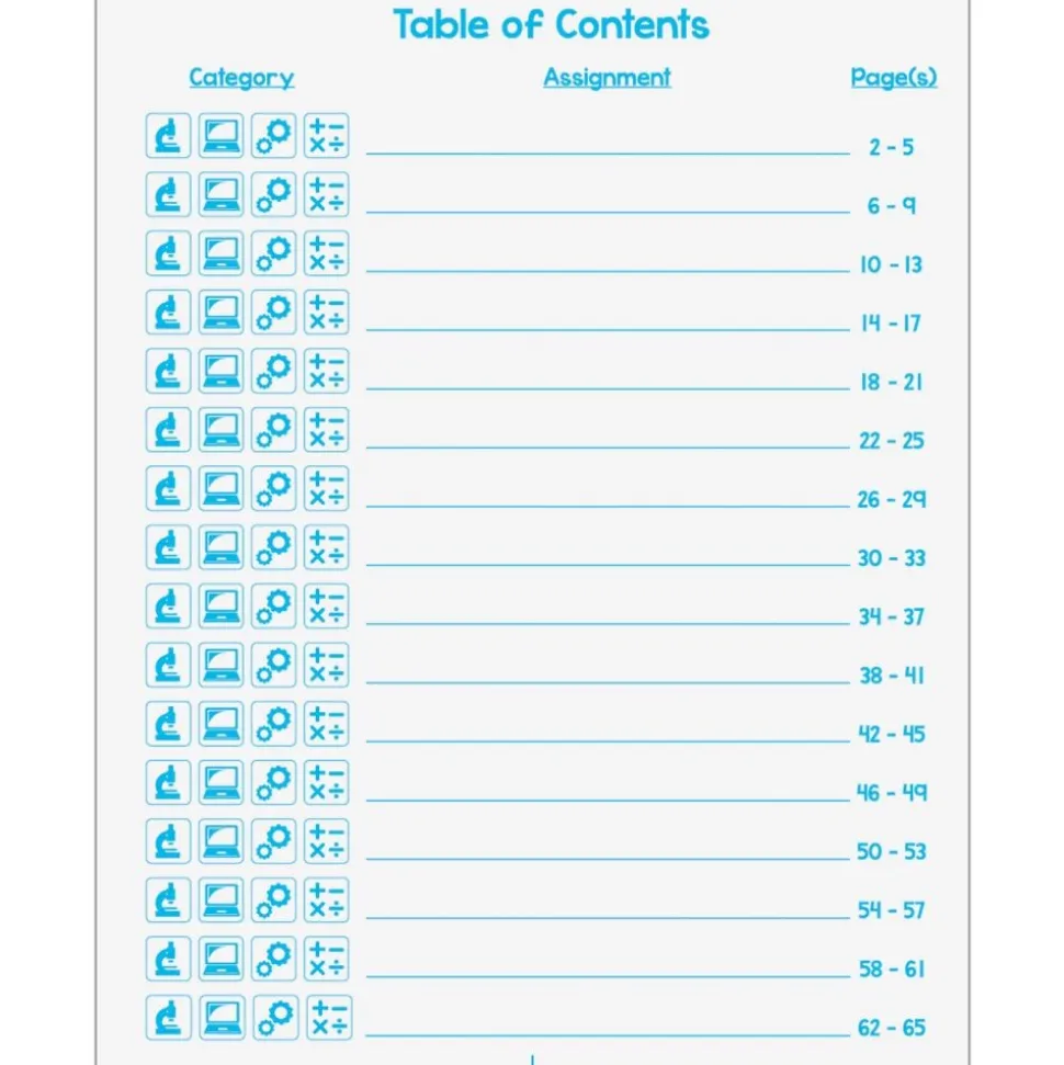 STEM Journals And Folders Kit - 12 folders, 12 journals
