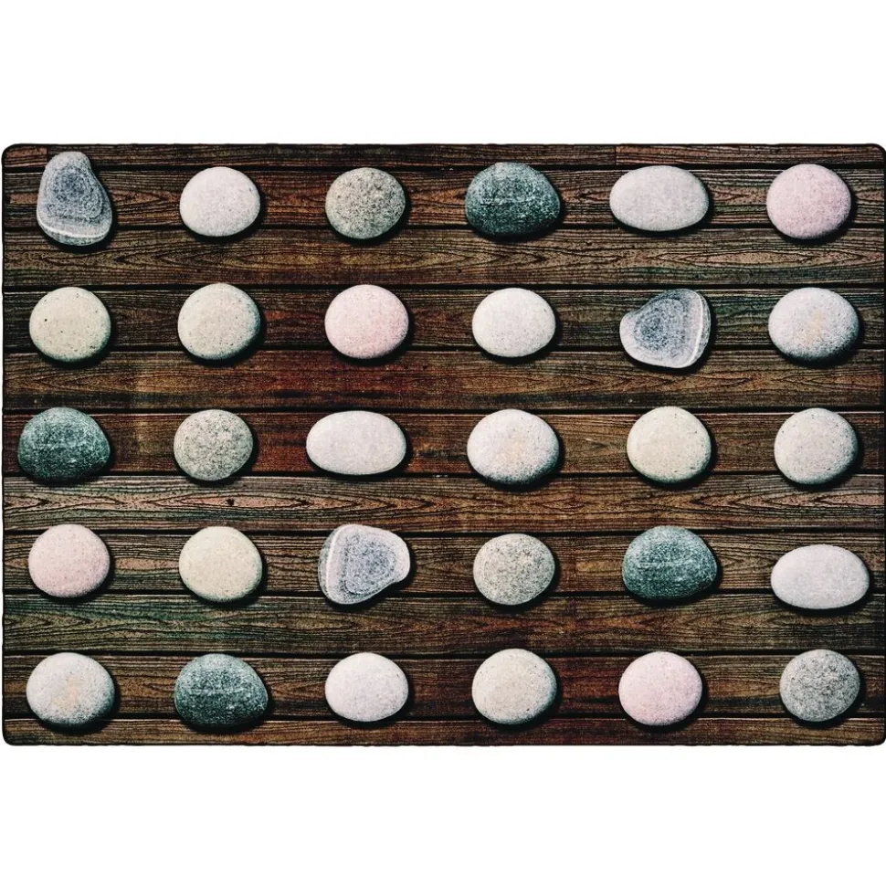 Stones Seating 6' x 9' Rectangle Pixel Perfect Carpet