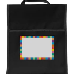 Store More® Book Pouches And Labels - Black - Set of 12