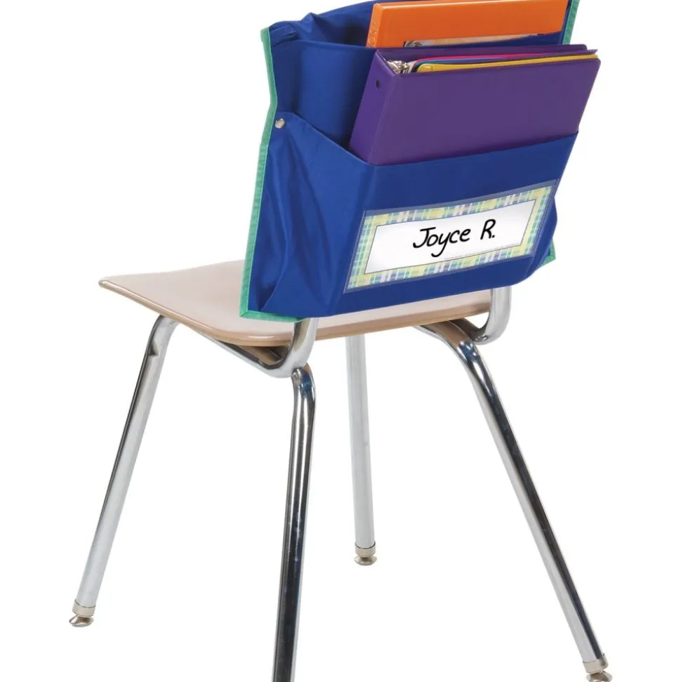 Store More® Dual Storage Deep-Pocket Chair Pockets - 36 Pack - Blue/ Mint