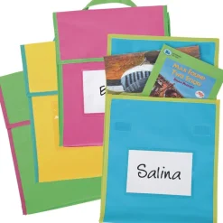 Store More® Medium Book Pouches - Neon Colors - Set Of 4