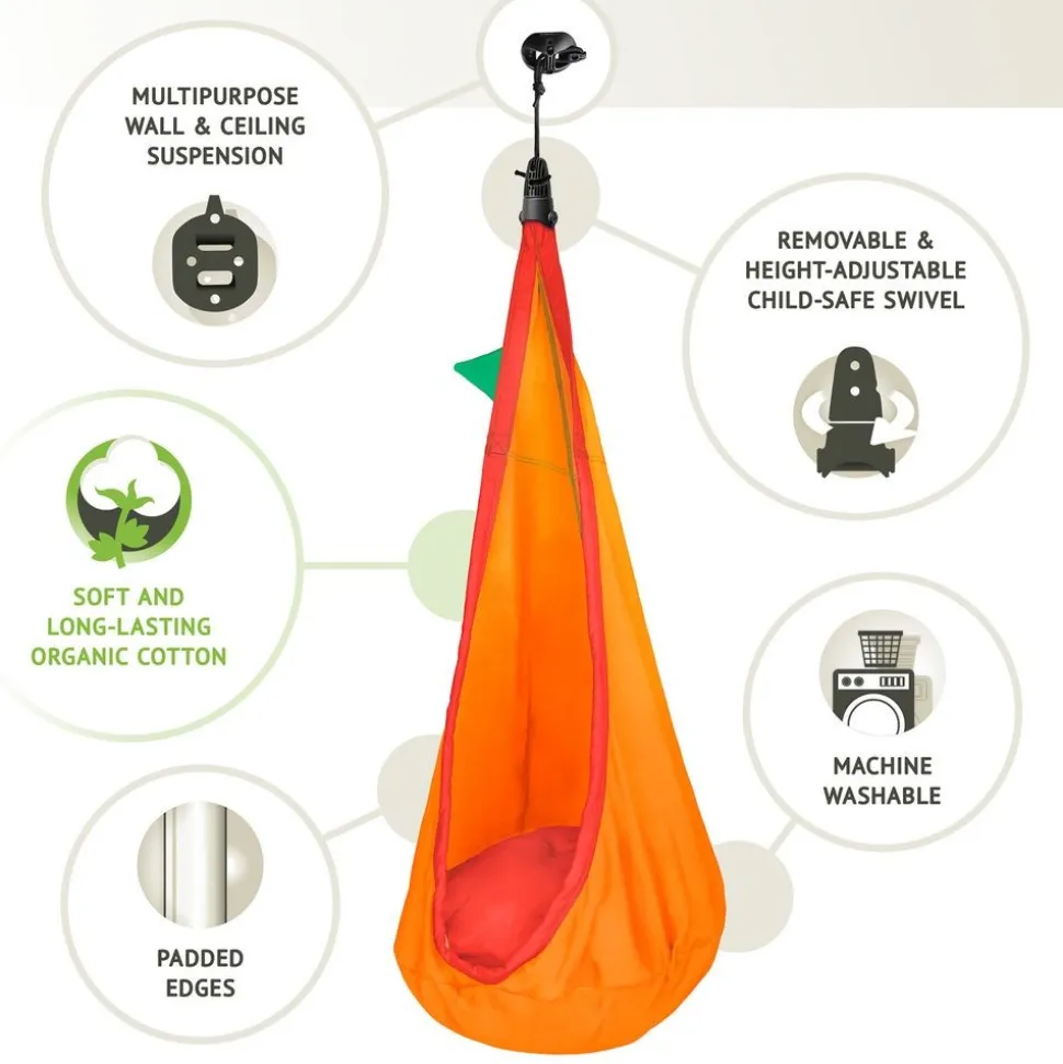 Student Swing Chair - 100% Organic Cotton including Suspension