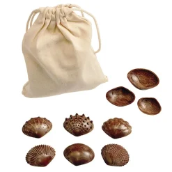 Tactile Shells for Sensory Exploration - 36 pcs