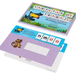 Tarjetas de trabajo: Construcción de palabras (Spanish Word Building Task Cards) - 21 cards