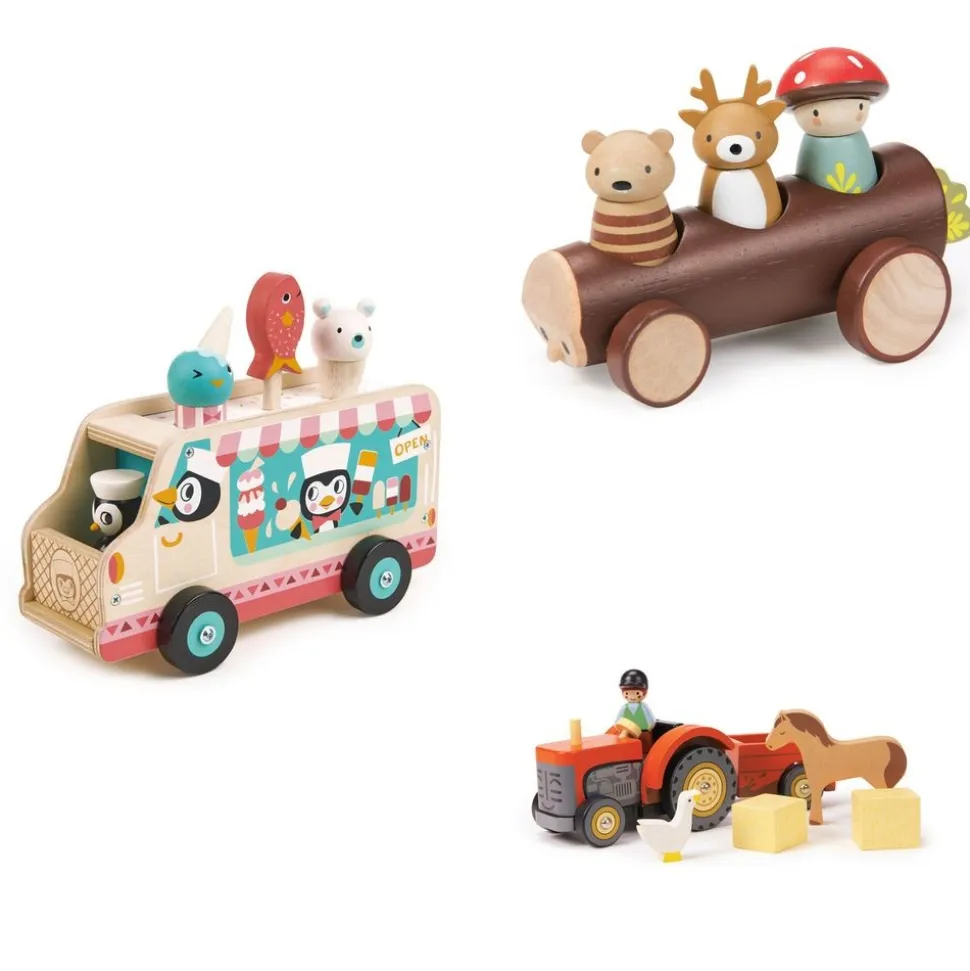 Tender Leaf® Vehicles Kit of 3