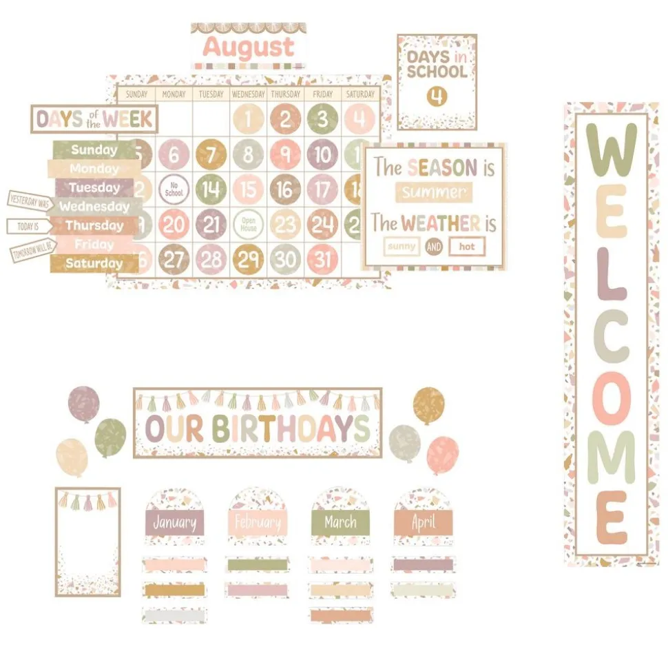 Terrazzo Classroom Décor Set