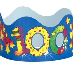 100th Day Glasses And Crowns Kit - 24 glasses, 24 crowns