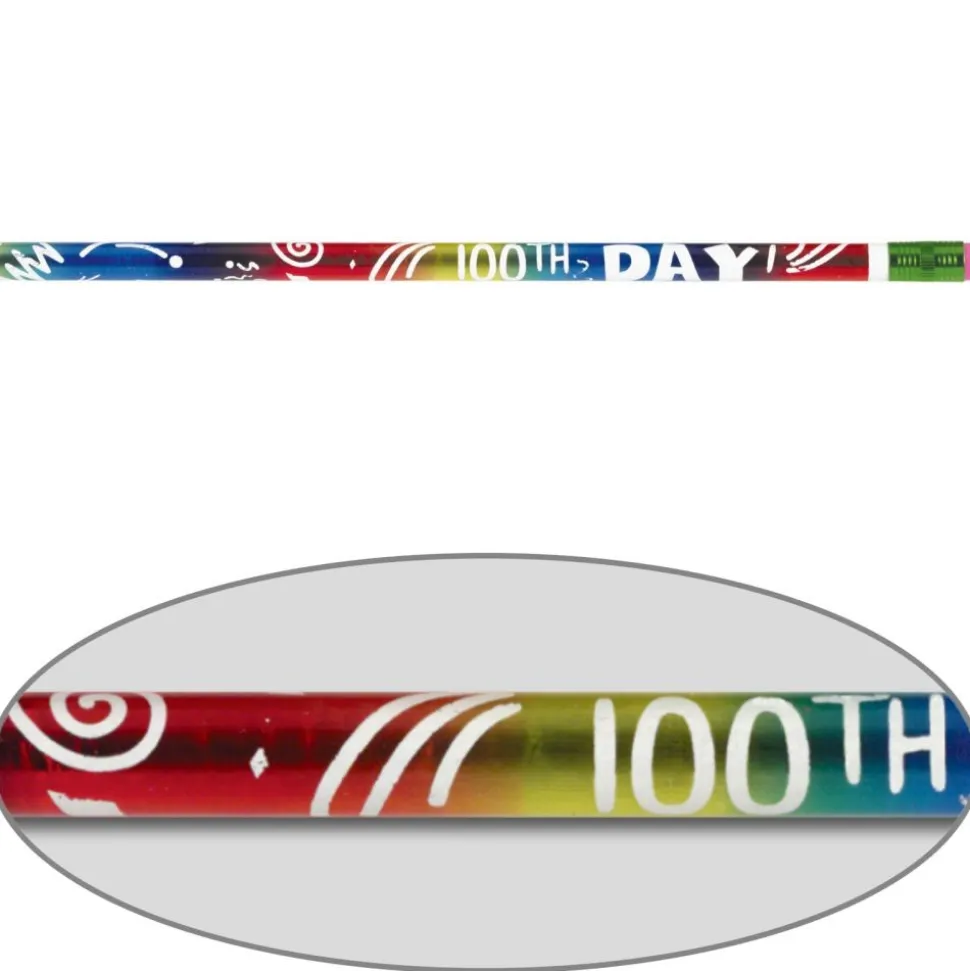 100th Day Pencil - 12 pencils.