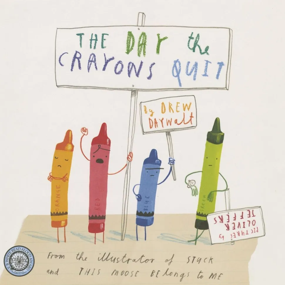 The Day the Crayons Quit Hardcover Book