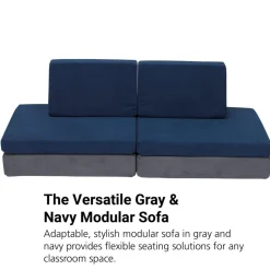 The Whatsit Modular Sofa - Gray/Navy