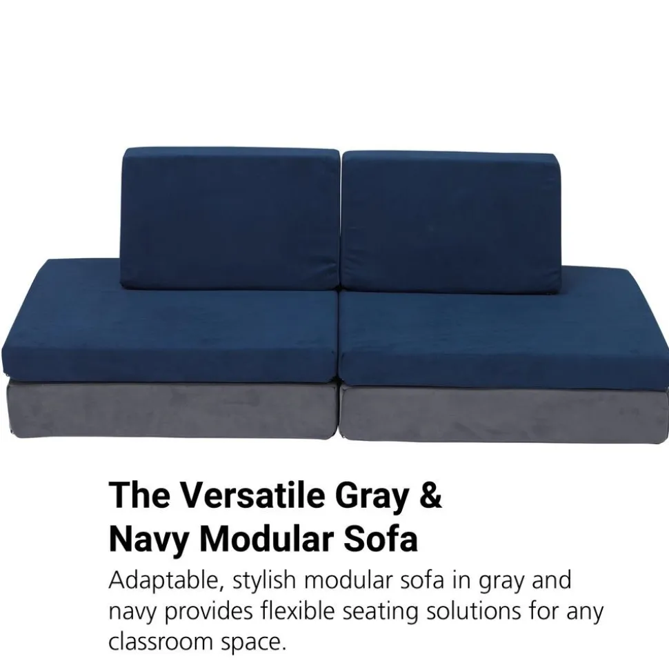 The Whatsit Modular Sofa - Gray/Navy