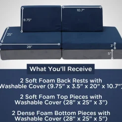 The Whatsit Modular Sofa - Gray/Navy