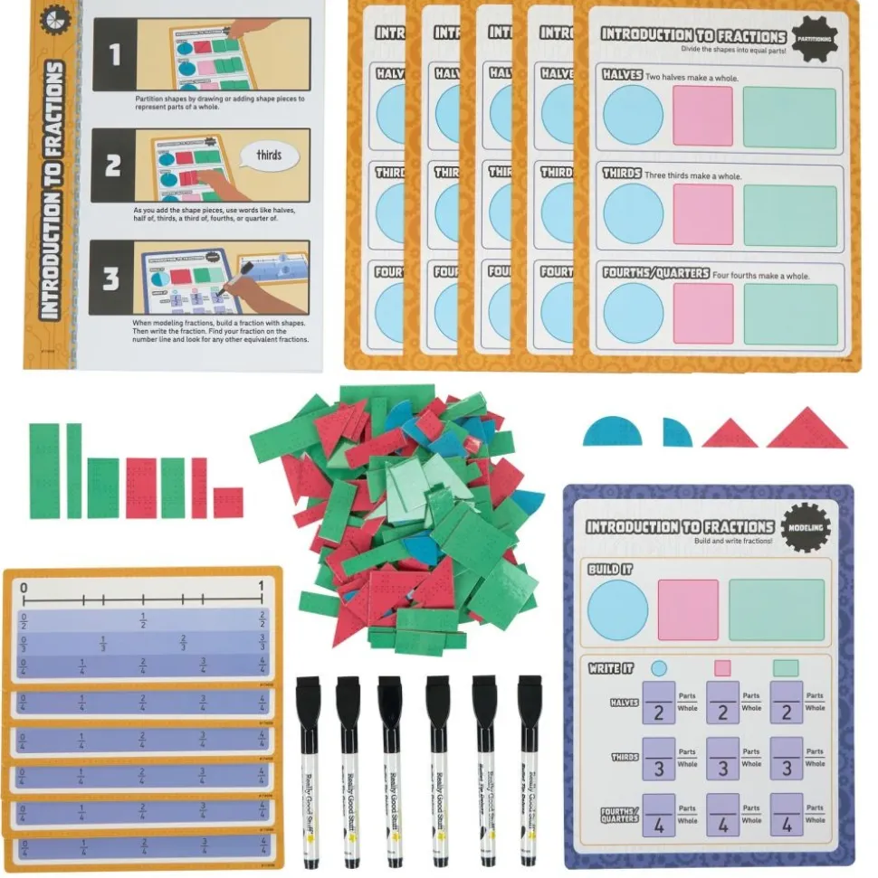 Think. Model. Learn.™ Math Center - Grades 2-3 - Introduction to Fractions