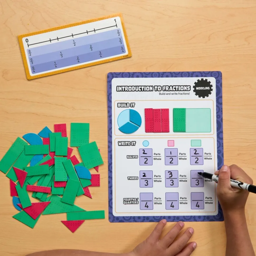 Think. Model. Learn.™ Math Center - Grades 2-3 - Introduction to Fractions
