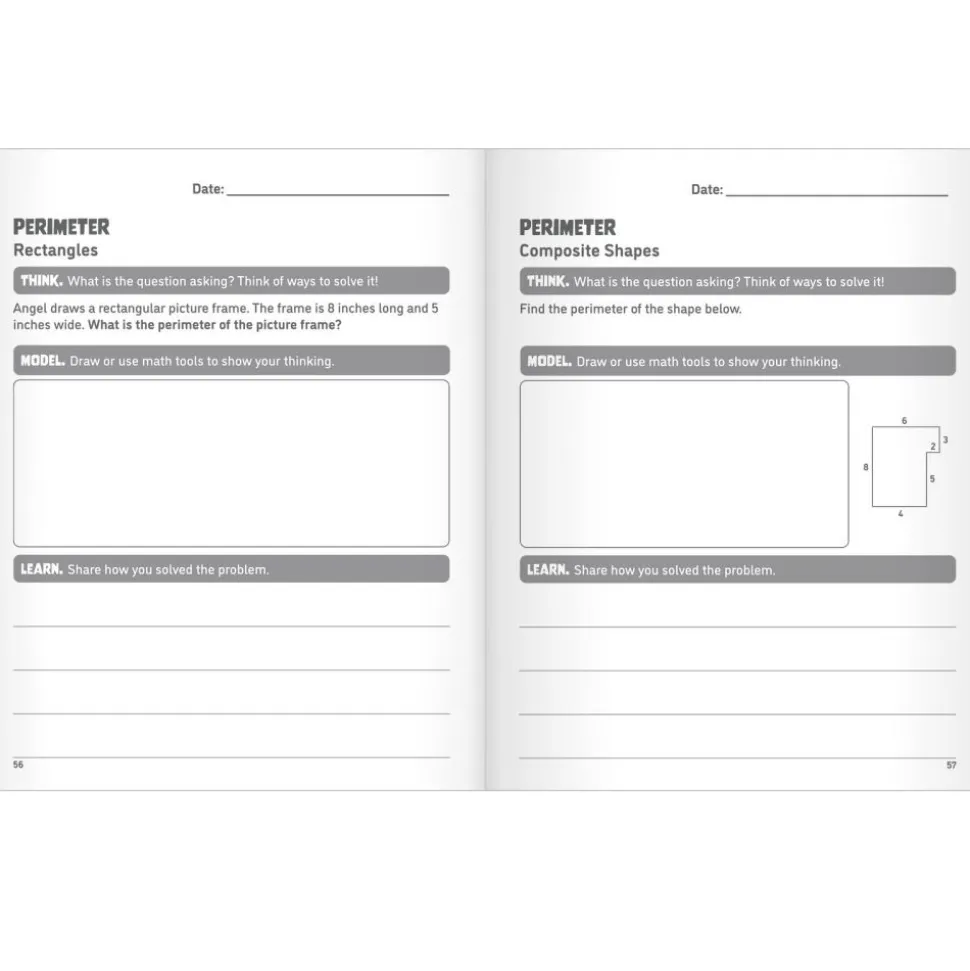 Think. Model. Learn.™ 2-3 Math Journals - Set of 12