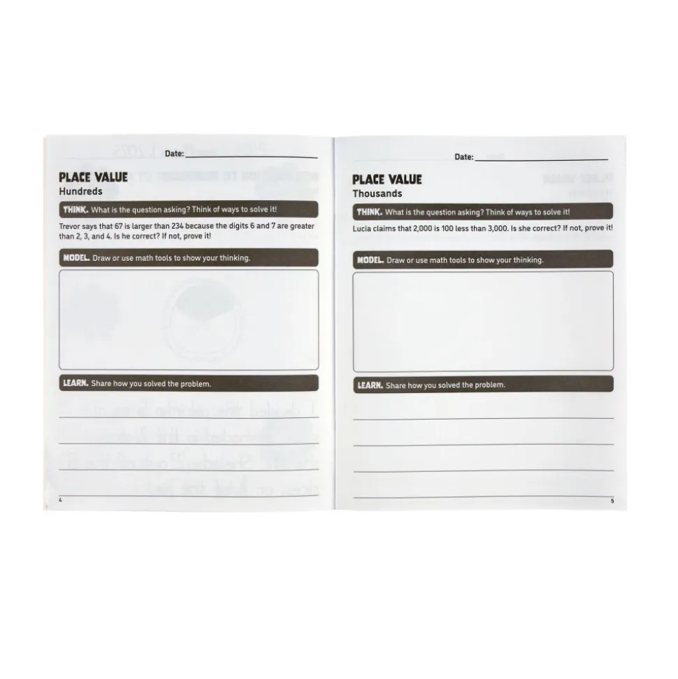 Think. Model. Learn.™ 2-3 Math Journals - Set of 12