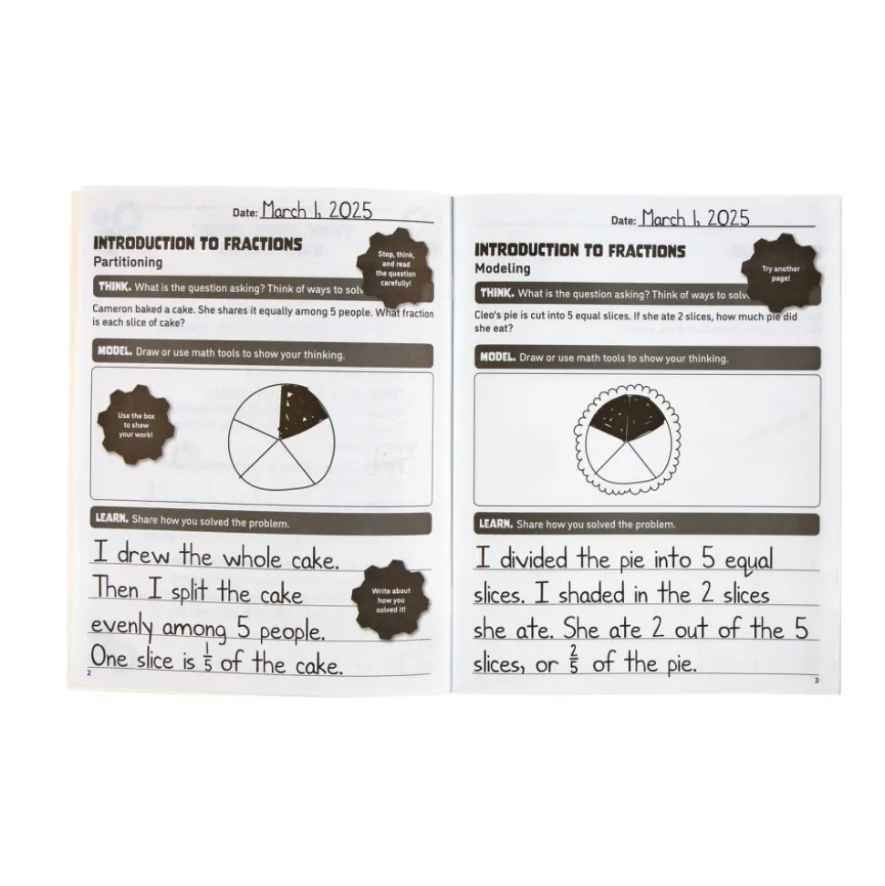 Think. Model. Learn.™ 2-3 Math Journals - Set of 12