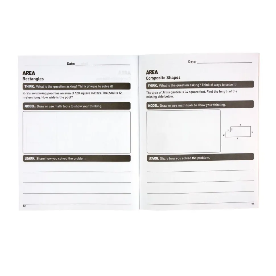 Think. Model. Learn.™ 4-5 Math Journals - Set of 12