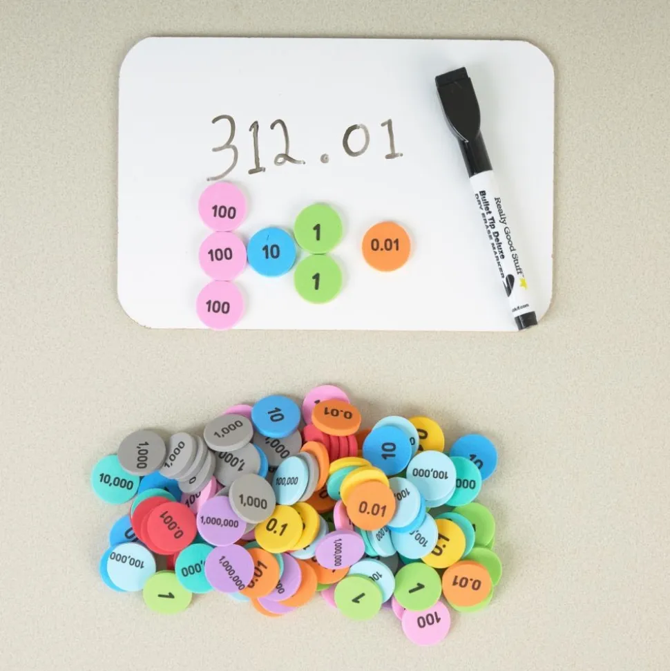 Think. Model. Learn.™ Place Value Discs - 10 Values,1000 Pieces