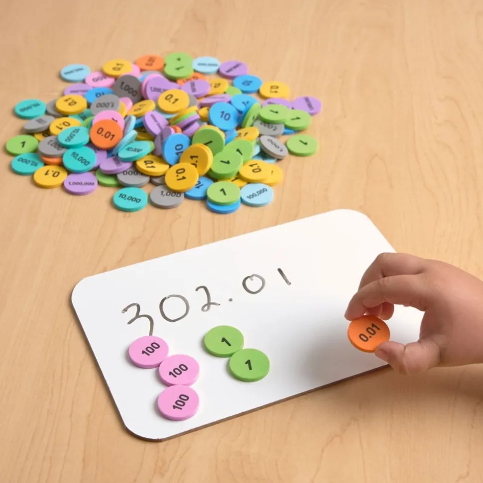 Think. Model. Learn.™ Place Value Discs - 10 Values,1000 Pieces
