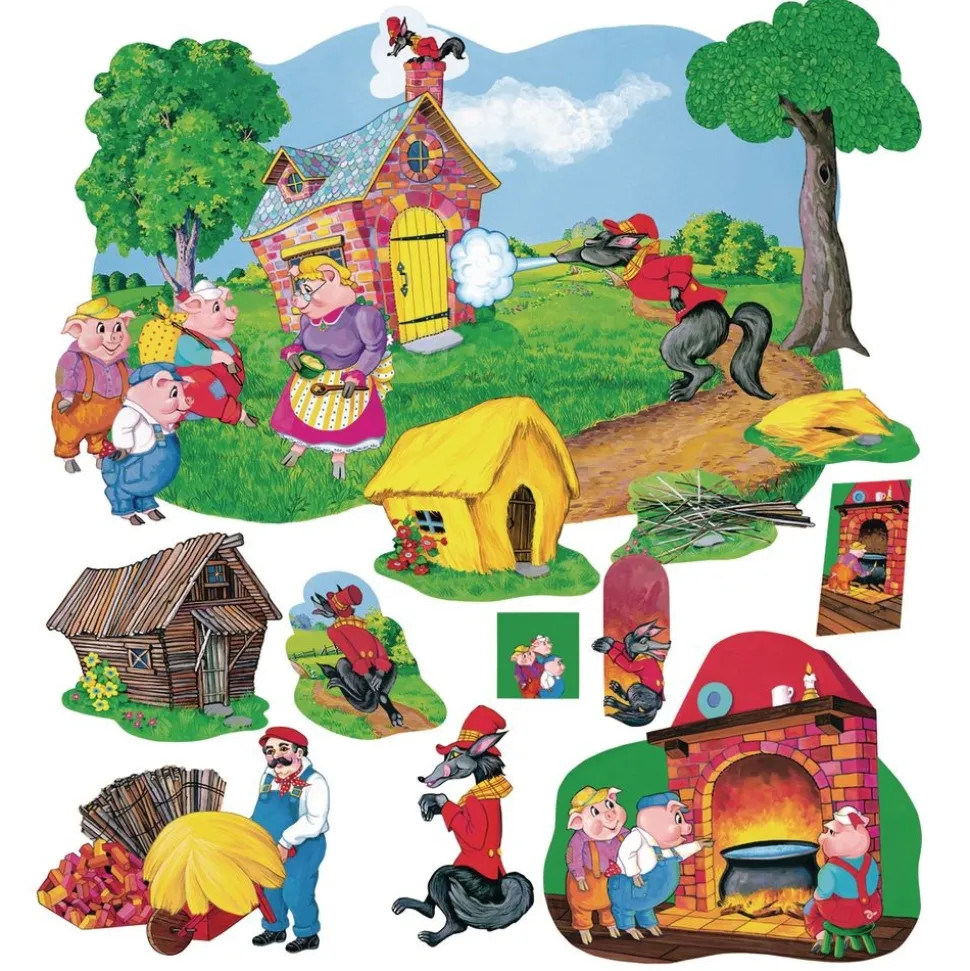 Three Little Pigs Felt Set