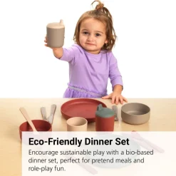 Tiny Bio-based Dinnertime Set for 8 - 56pcs