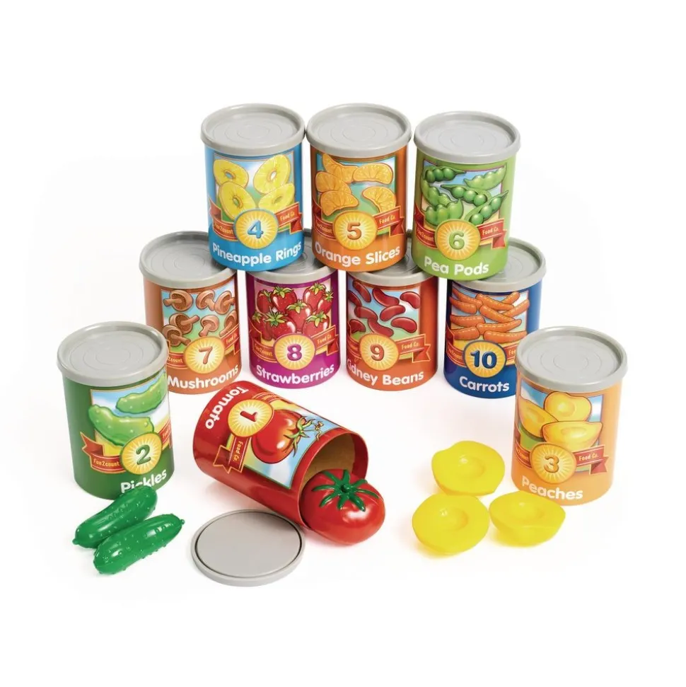 1 to 10 Counting Cans - 65 pieces
