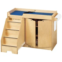 Toddler Birch Changing Table with Stairs