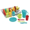 Toddler Bright Dishes & Drainer Set 30 Pieces