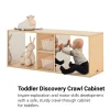 Toddler Discovery Crawl Through Cabinet