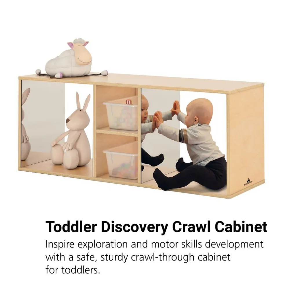 Toddler Discovery Crawl Through Cabinet