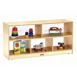 Toddler Divided Shelf Mobile Storage Plexiglas® Back