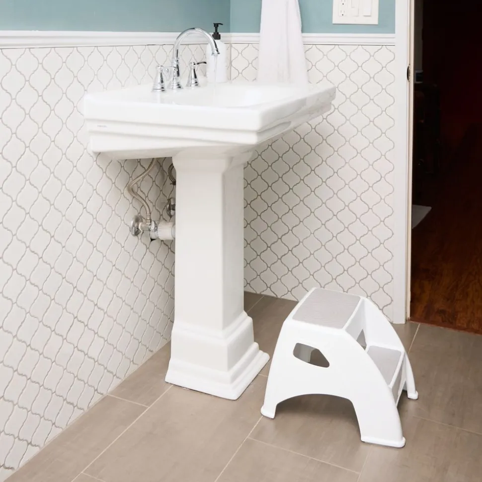 Toddler & Me 2-Step Stool, Gray
