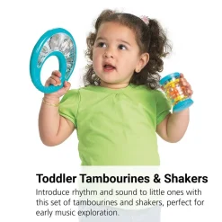 Toddler Time Tambourines & Shakers - 4 Pieces