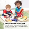 Toddler Wooden Mirror Table