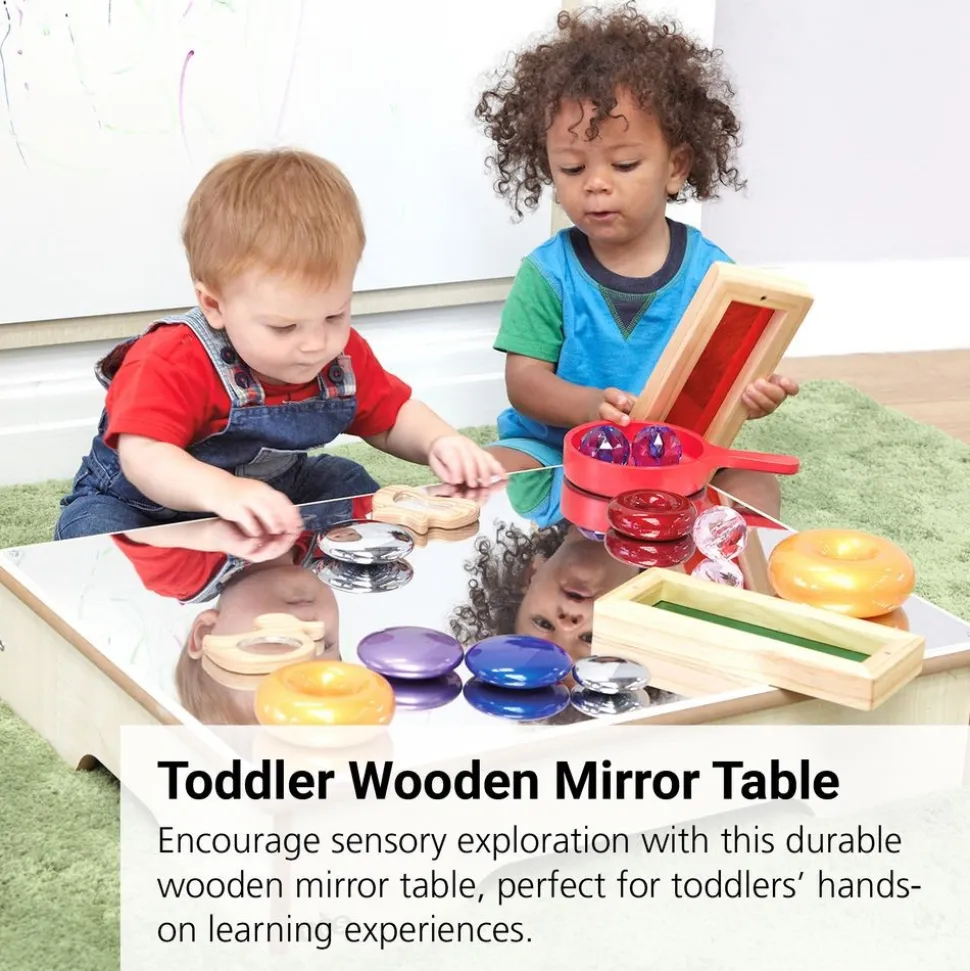 Toddler Wooden Mirror Table