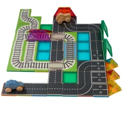 Train & Road Toppers with Tiles Kit - 226pcs