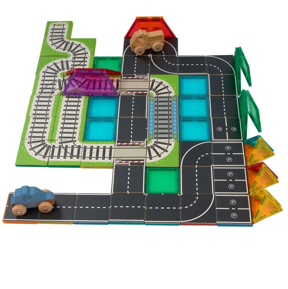 Train & Road Toppers with Tiles Kit - 226pcs