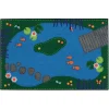Tranquil Pond 3' x 4'6" Rectangle Kids Value Carpet