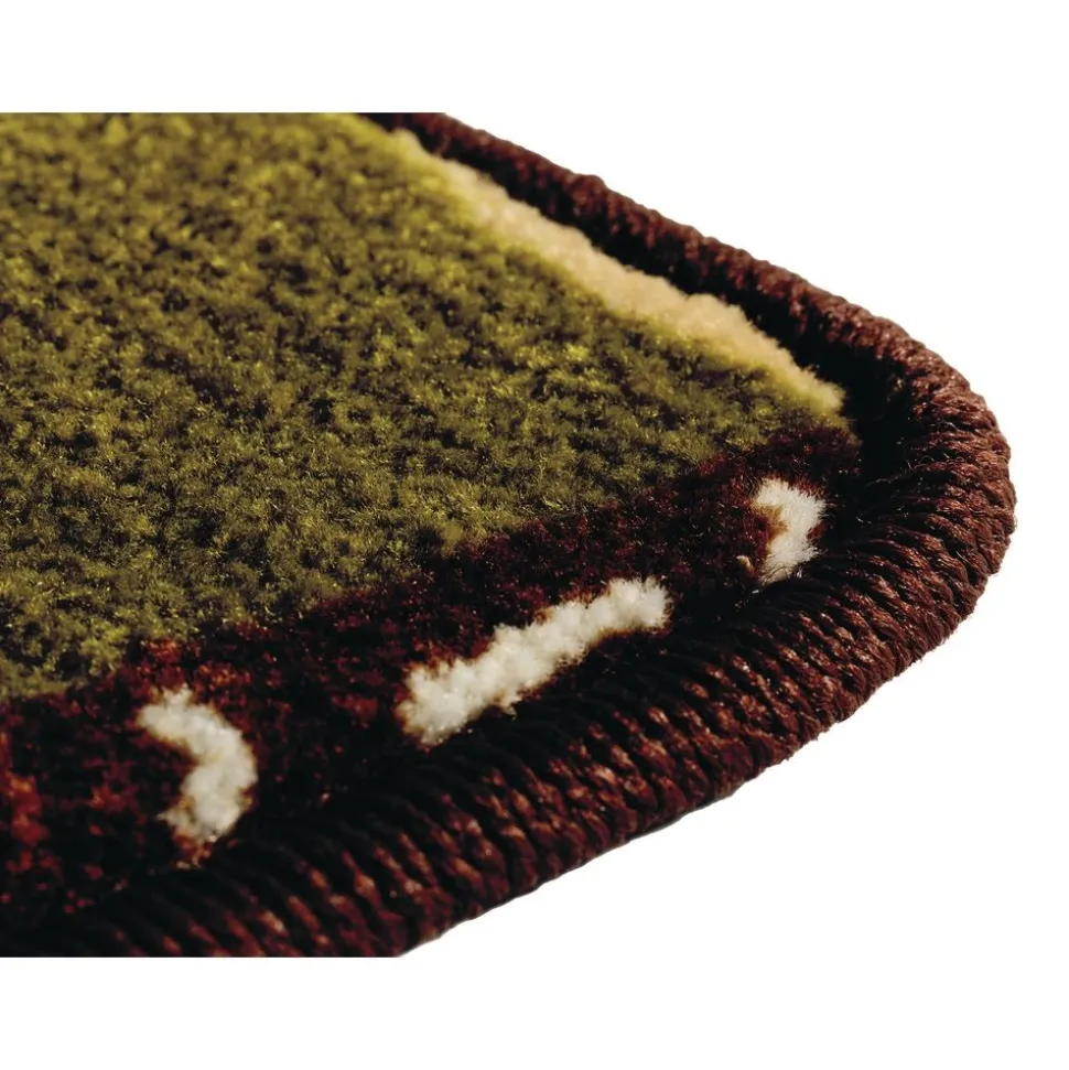 Tranquil Trees Green 6' Round KIDSoft Premium Carpet