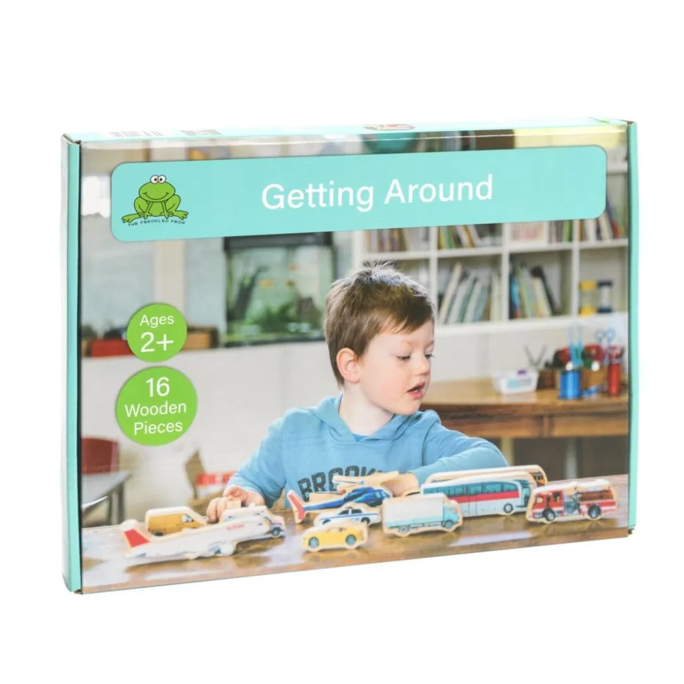 Transportation Wooden Photo Blocks- Set of 16