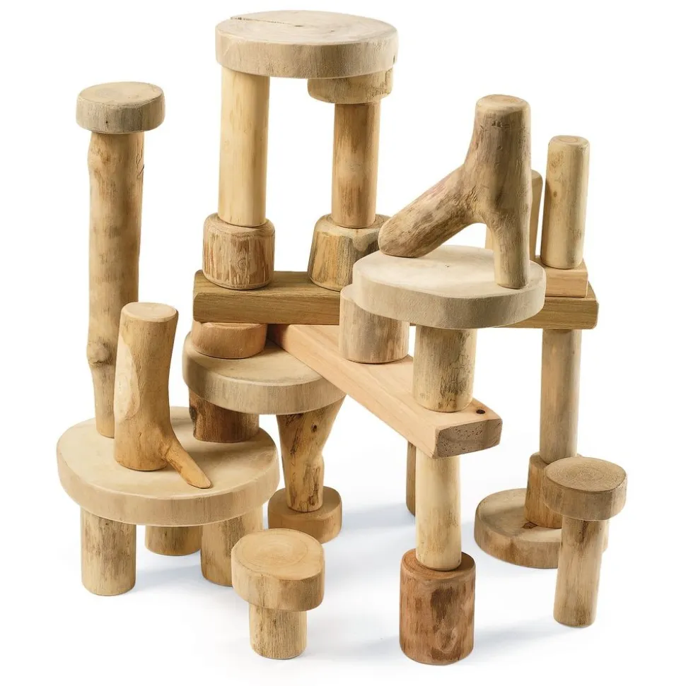 Tree Blocks Without Bark - 36 Pieces
