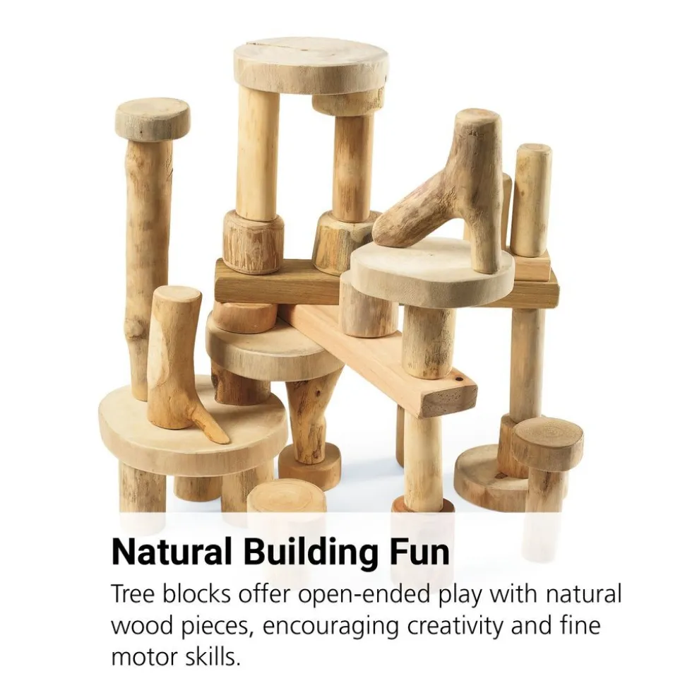 Tree Blocks Without Bark - 36 Pieces