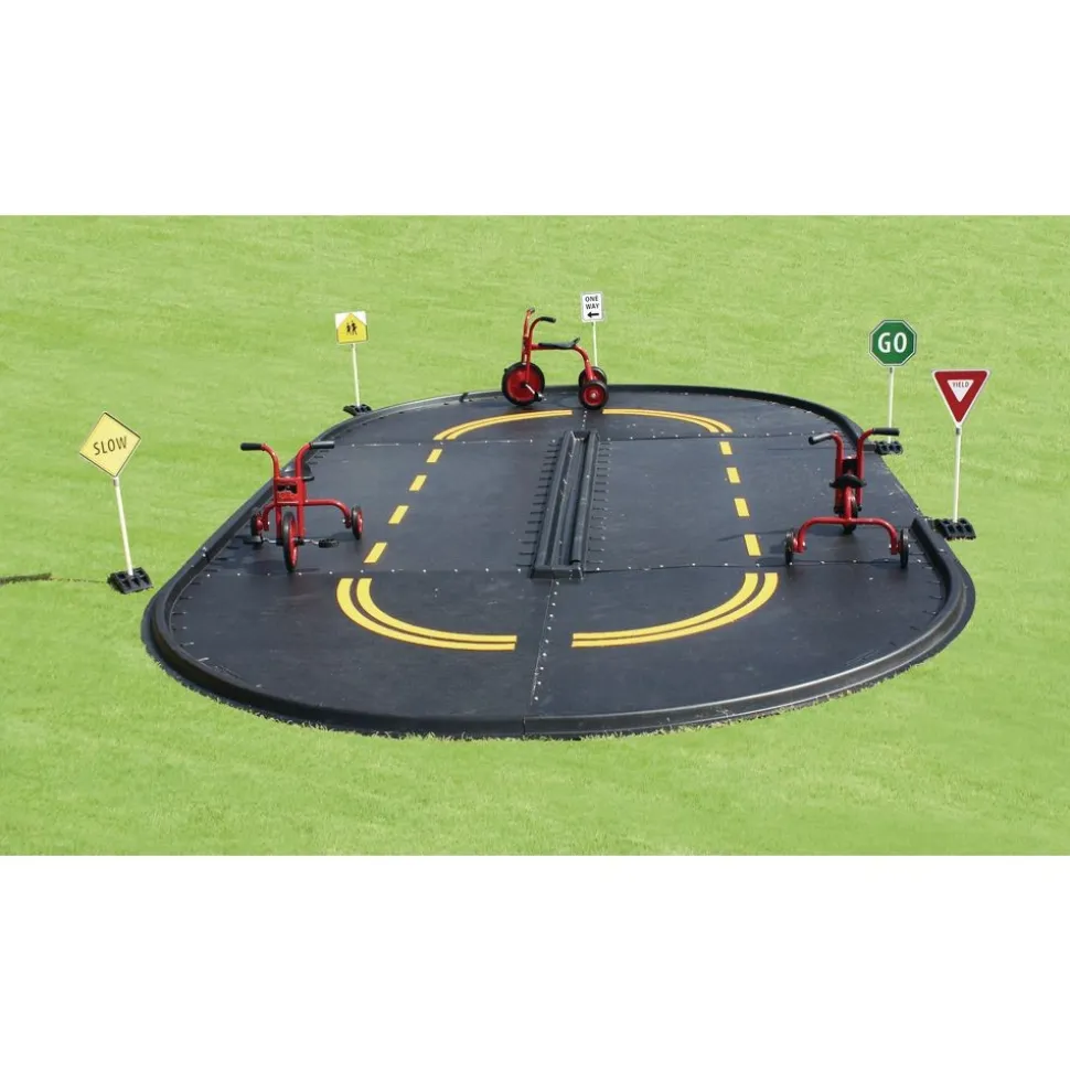Trike Pedal Path with Stripes- Talladega Fast Track