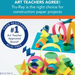 Tru-Ray® Assorted Bright Colors Sulphite Construction Paper, 12