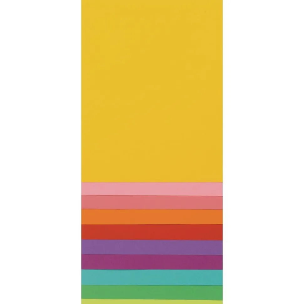 Tru-Ray® Bright Assorted Sulphite Paper, 9" x 12" - 50 Sheets