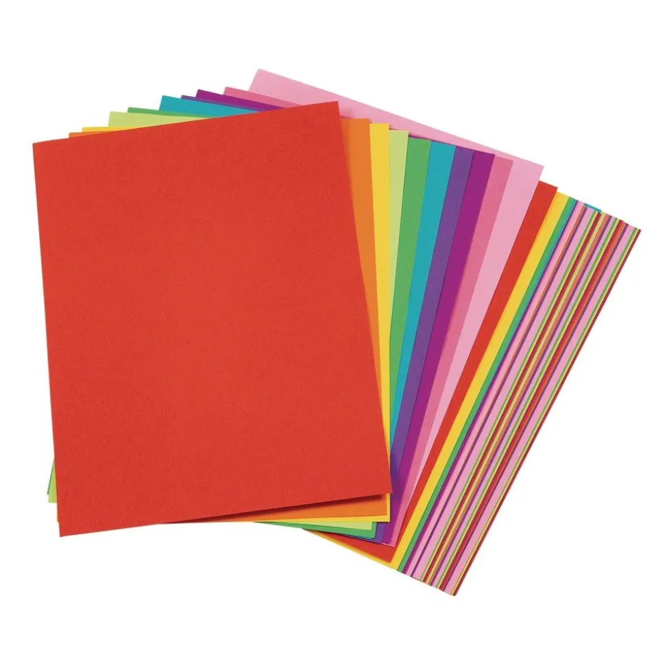 Tru-Ray® Bright Assorted Sulphite Paper, 9" x 12" - 50 Sheets