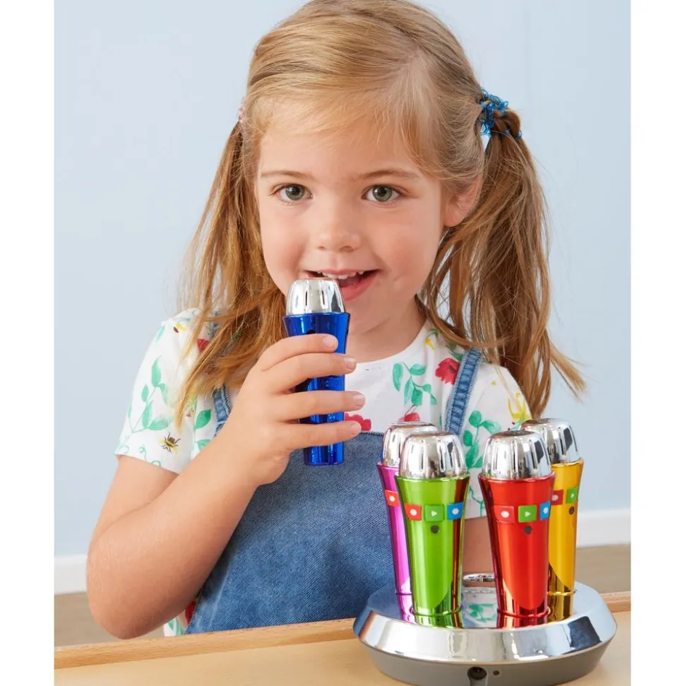 TTS® Mini Rechargeable Recordable Microphones - 5pk
