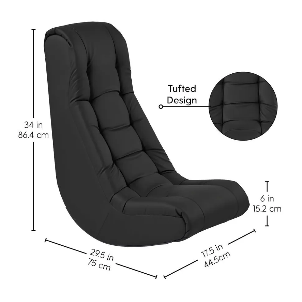 Tufted Soft Rocker - Black