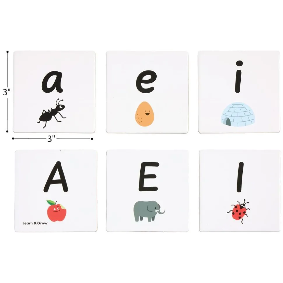 Uppercase & Lowercase Letter Tile Toppers Kit - 80pcs
